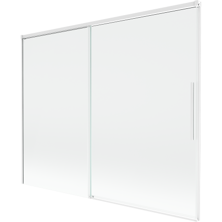 Mexen Rox 2-panel sliding bathtub screen 190 x 150 cm, transparent, white - 8C9-190-001-20-00