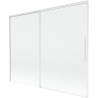 Mexen Rox 2-panel sliding bathtub screen 190 x 150 cm, transparent, white - 8C9-190-001-20-00