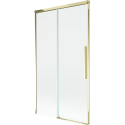 Mexen Rox 2-wing Sliding Bath Screen 100 x 150 cm, Transparent, Gold - 8C9-100-001-50-00