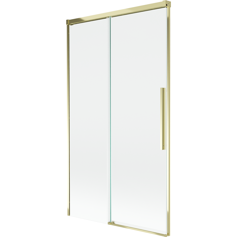 Mexen Rox 2-wing Sliding Bath Screen 100 x 150 cm, Transparent, Gold - 8C9-100-001-50-00