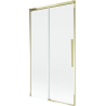 Mexen Rox 2-wing Sliding Bath Screen 100 x 150 cm, Transparent, Gold - 8C9-100-001-50-00