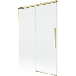 Mexen Rox 2-wing sliding bathtub screen 120 x 150 cm, transparent, gold - 8C9-120-001-50-00