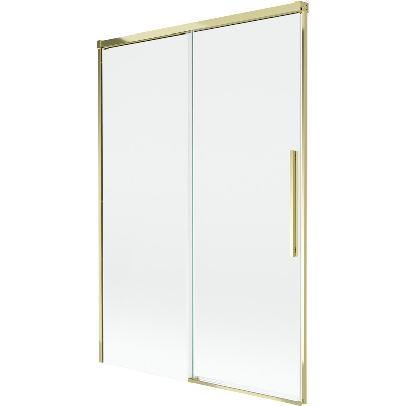 Mexen Rox 2-wing sliding bathtub screen 120 x 150 cm, transparent, gold - 8C9-120-001-50-00