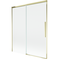 Mexen Rox 2-panel Sliding Shower Screen 140 x 150 cm, Transparent, Gold - 8C9-140-001-50-00