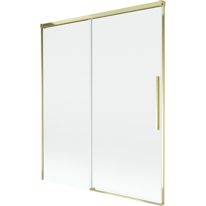 Mexen Rox 2-panel sliding bathtub screen 140 x 150 cm, transparent, gold - 8C9-140-001-50-00