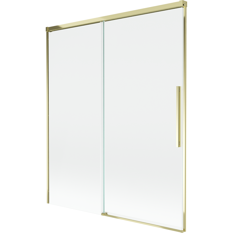Mexen Rox 2-panel Sliding Shower Screen 140 x 150 cm, Transparent, Gold - 8C9-140-001-50-00