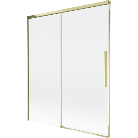 Mexen Rox 2-panel Sliding Shower Screen 140 x 150 cm, Transparent, Gold - 8C9-140-001-50-00