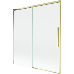 Mexen Rox two-wing sliding bath screen 150 x 150 cm, transparent, gold - 8C9-150-001-50-00