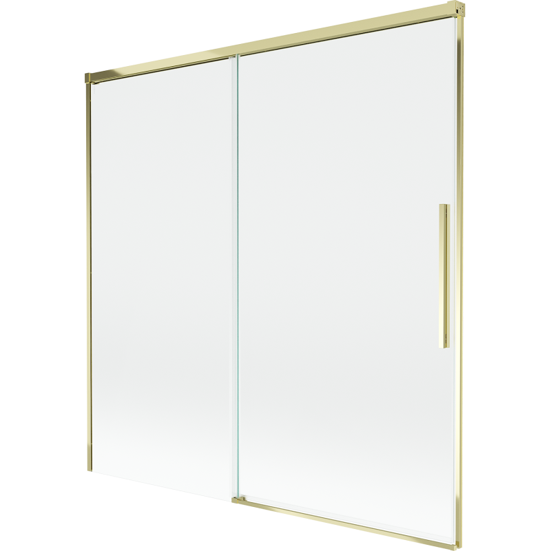 Mexen Rox 2-panel sliding shower screen 160 x 150 cm, transparent, gold - 8C9-160-001-50-00