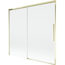 Mexen Rox 2-wing sliding shower screen 170 x 150 cm, transparent, gold - 8C9-170-001-50-00