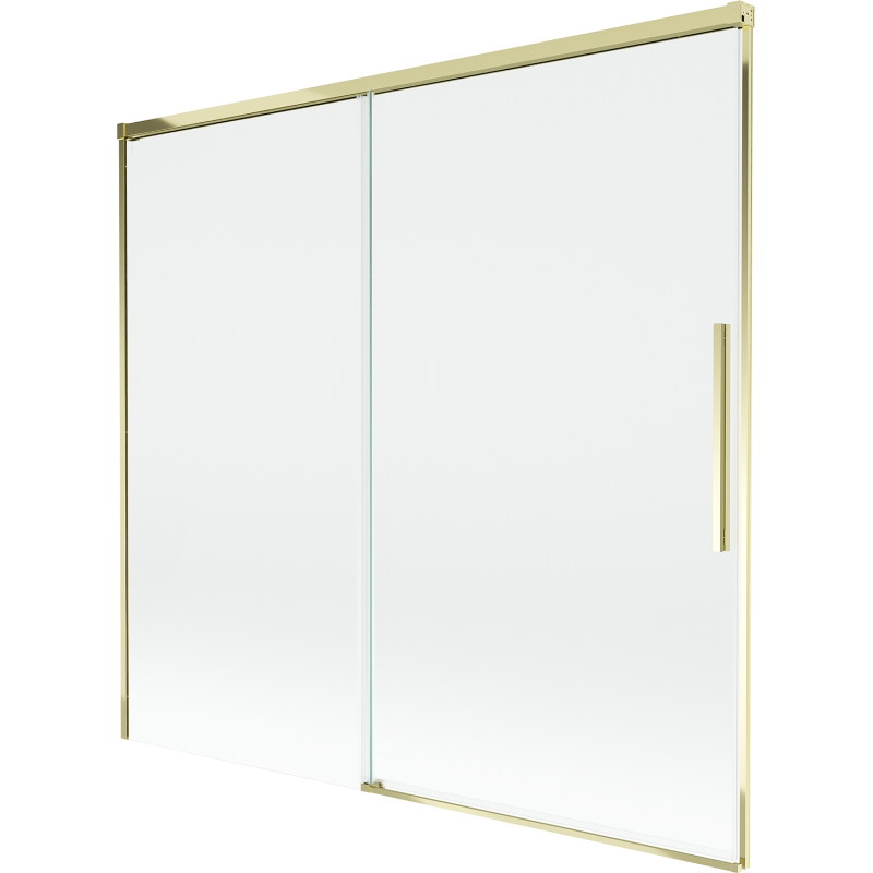 Mexen Rox 2-panel sliding bathtub screen 170 x 150 cm, transparent, gold - 8C9-170-001-50-00