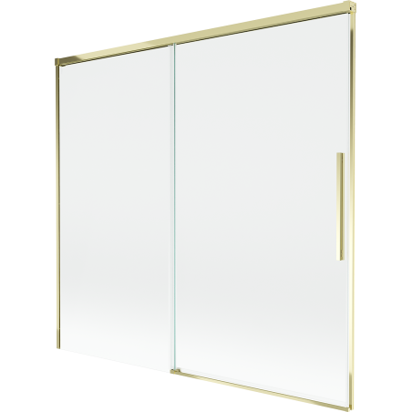 Mexen Rox 2-wing sliding shower screen 170 x 150 cm, transparent, gold - 8C9-170-001-50-00