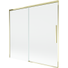 Mexen Rox 2-wing sliding shower screen 170 x 150 cm, transparent, gold - 8C9-170-001-50-00