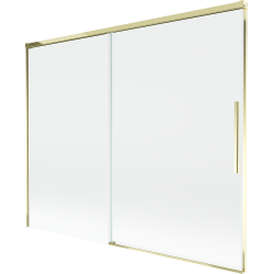 Mexen Rox 2-wing Sliding Shower Screen 190 x 150 cm, Transparent, Gold - 8C9-190-001-50-00