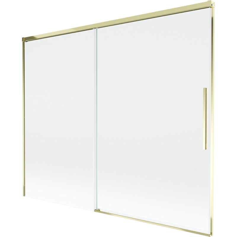 Mexen Rox 2-panel sliding bathtub screen 190 x 150 cm, transparent, gold - 8C9-190-001-50-00