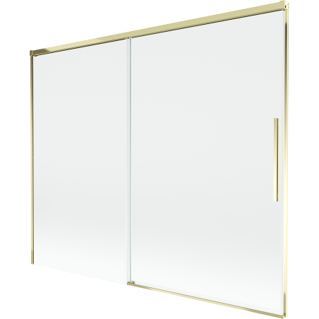 Mexen Rox 2-wing Sliding Shower Screen 190 x 150 cm, Transparent, Gold - 8C9-190-001-50-00