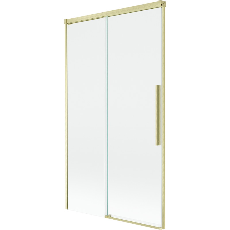Mexen Rox 2-panel sliding bathtub screen 100 x 150 cm, transparent, brushed gold - 8C9-100-001-55-00