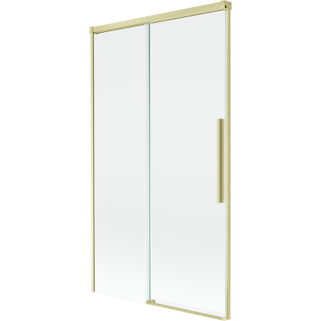 Mexen Rox 2-panel sliding bathtub screen 100 x 150 cm, transparent, brushed gold - 8C9-100-001-55-00