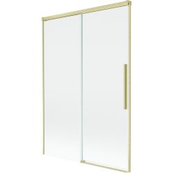 Mexen Rox 2-panel sliding shower screen 120 x 150 cm, transparent, brushed gold - 8C9-120-001-55-00