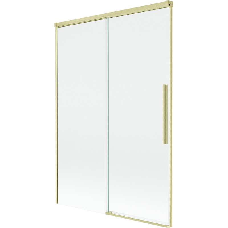 Mexen Rox two-panel sliding bathtub screen 120 x 150 cm, transparent, brushed gold - 8C9-120-001-55-00