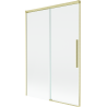 Mexen Rox two-panel sliding bathtub screen 120 x 150 cm, transparent, brushed gold - 8C9-120-001-55-00