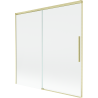 Mexen Rox 2-panel sliding bathtub screen 160 x 150 cm, transparent, brushed gold - 8C9-160-001-55-00