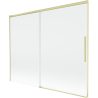 Mexen Rox two-panel sliding bathtub screen 190 x 150 cm, transparent, brushed gold - 8C9-190-001-55-00