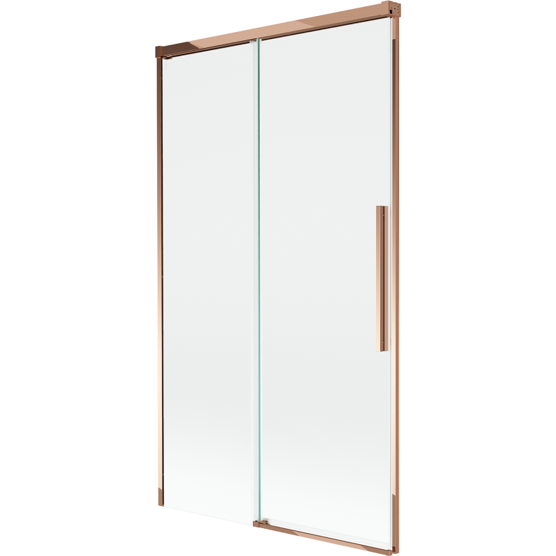 Mexen Rox 2-Panel Sliding Shower Screen 100 x 150 cm, Transparent, Rose Gold - 8C9-100-001-60-00