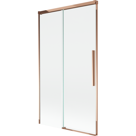 Mexen Rox 2-wing sliding bathtub screen 100 x 150 cm, transparent, rose gold - 8C9-100-001-60-00