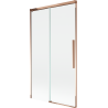 Mexen Rox 2-wing sliding bathtub screen 100 x 150 cm, transparent, rose gold - 8C9-100-001-60-00