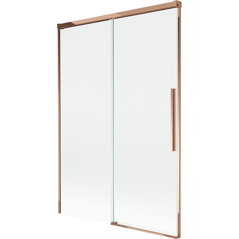 Mexen Rox 2-panel sliding bathtub screen 120 x 150 cm, transparent, rose gold - 8C9-120-001-60-00