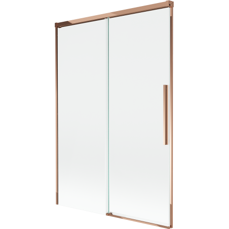 Mexen Rox 2-panel sliding bathtub screen 120 x 150 cm, transparent, rose gold - 8C9-120-001-60-00
