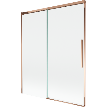 Mexen Rox 2-panel sliding bathtub screen 140 x 150 cm, transparent, rose gold - 8C9-140-001-60-00