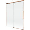 Mexen Rox 2-panel sliding bathtub screen 140 x 150 cm, transparent, rose gold - 8C9-140-001-60-00