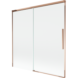 Mexen Rox 2-panel Sliding Shower Screen 160 x 150 cm, Transparent, Rose Gold - 8C9-160-001-60-00