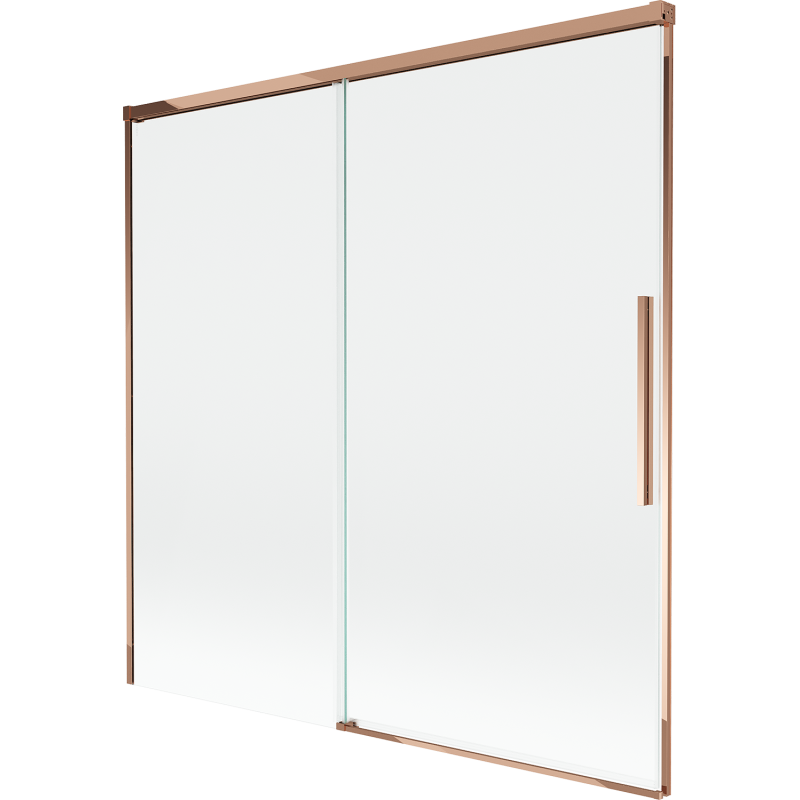 Mexen Rox 2-panel Sliding Shower Screen 160 x 150 cm, Transparent, Rose Gold - 8C9-160-001-60-00