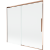 Mexen Rox 2-panel sliding bathtub screen 170 x 150 cm, transparent, rose gold - 8C9-170-001-60-00