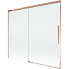 Mexen Rox 2-wing sliding bathtub screen 180 x 150 cm, transparent, rose gold - 8C9-180-001-60-00