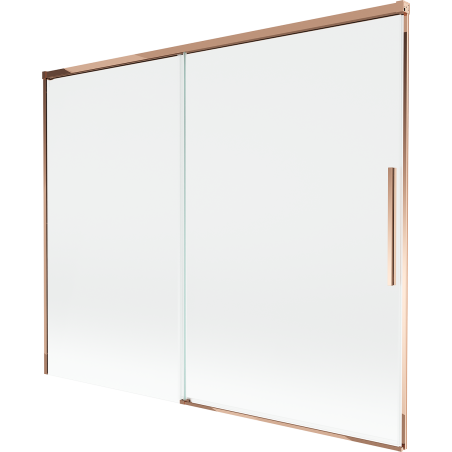 Mexen Rox 2-Panel Sliding Shower Screen 190 x 150 cm, Transparent, Rose Gold - 8C9-190-001-60-00