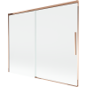 Mexen Rox bathtub screen 2-wing sliding 190 x 150 cm, transparent, rose gold - 8C9-190-001-60-00