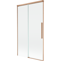 Mexen Rox 2-wing sliding bathtub screen 100 x 150 cm, transparent, brushed copper - 8C9-100-001-65-00