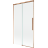 Mexen Rox 2-wing sliding bathtub screen 100 x 150 cm, transparent, brushed copper - 8C9-100-001-65-00