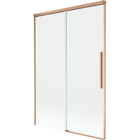 Mexen Rox 2-panel Sliding Shower Screen 120 x 150 cm, Transparent, Brushed Copper - 8C9-120-001-65-00