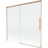 Mexen Rox 2-wing sliding bathtub screen 170 x 150 cm, transparent, brushed copper - 8C9-170-001-65-00