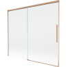 Mexen Rox 2-Panel Sliding Bathtub Screen 180 x 150 cm, Transparent, Brushed Copper - 8C9-180-001-65-00