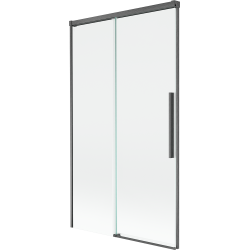 Mexen Rox shower screen 2-wing sliding 100 x 150 cm, transparent, gun gray brushed - 8C9-100-001-66-00