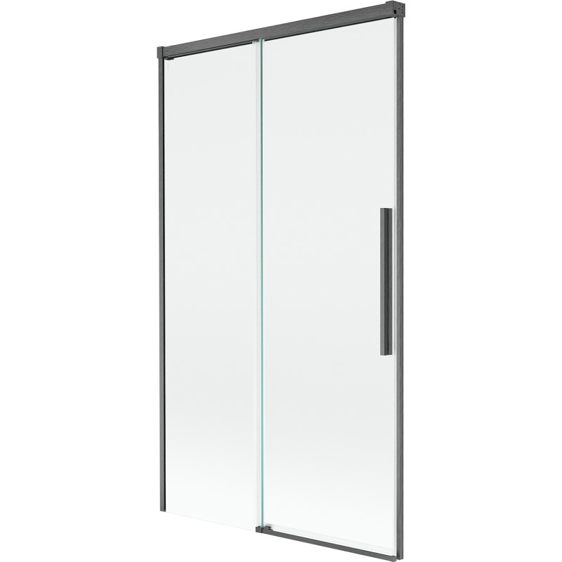 Mexen Rox 2-panel sliding bathtub screen 100 x 150 cm, transparent, brushed gun gray - 8C9-100-001-66-00