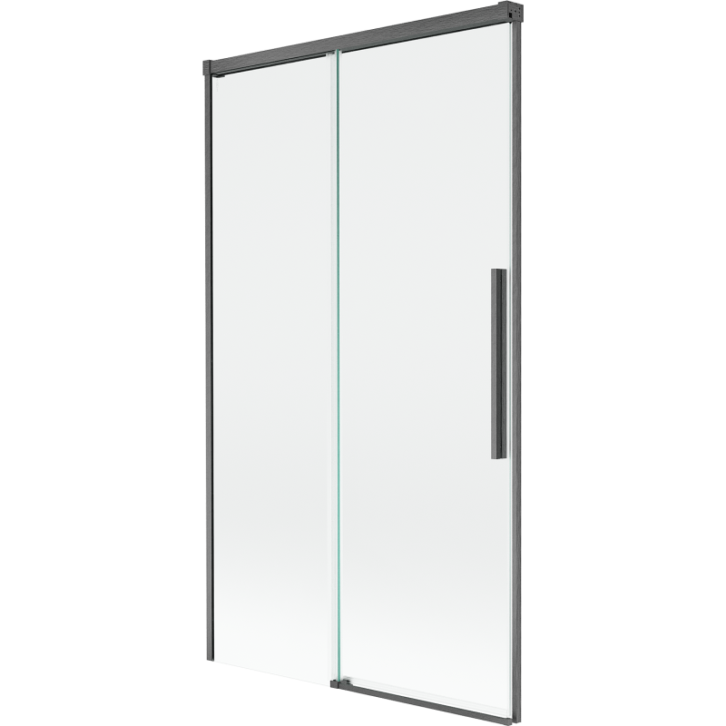Mexen Rox shower screen 2-wing sliding 100 x 150 cm, transparent, gun gray brushed - 8C9-100-001-66-00