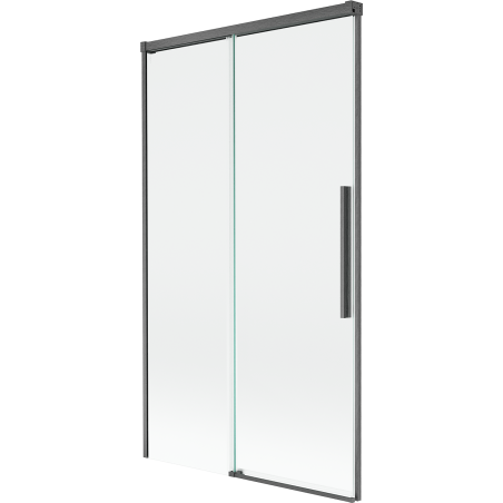 Mexen Rox 2-panel sliding bathtub screen 100 x 150 cm, transparent, brushed gun gray - 8C9-100-001-66-00