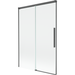 Mexen Rox two-wing sliding shower screen 120 x 150 cm, transparent, gun-gray brushed - 8C9-120-001-66-00